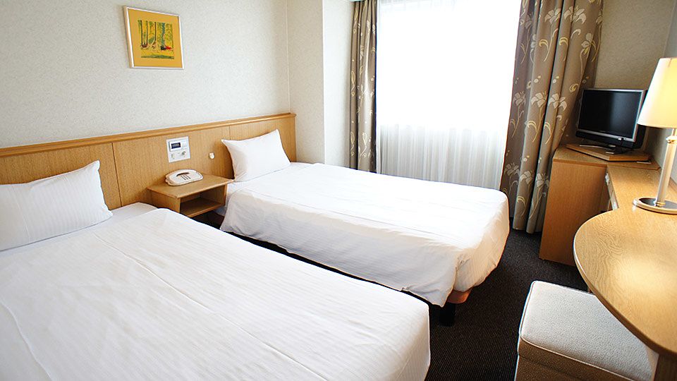 大阪ジョイテルホテルのエコノミーツインのお部屋です。
