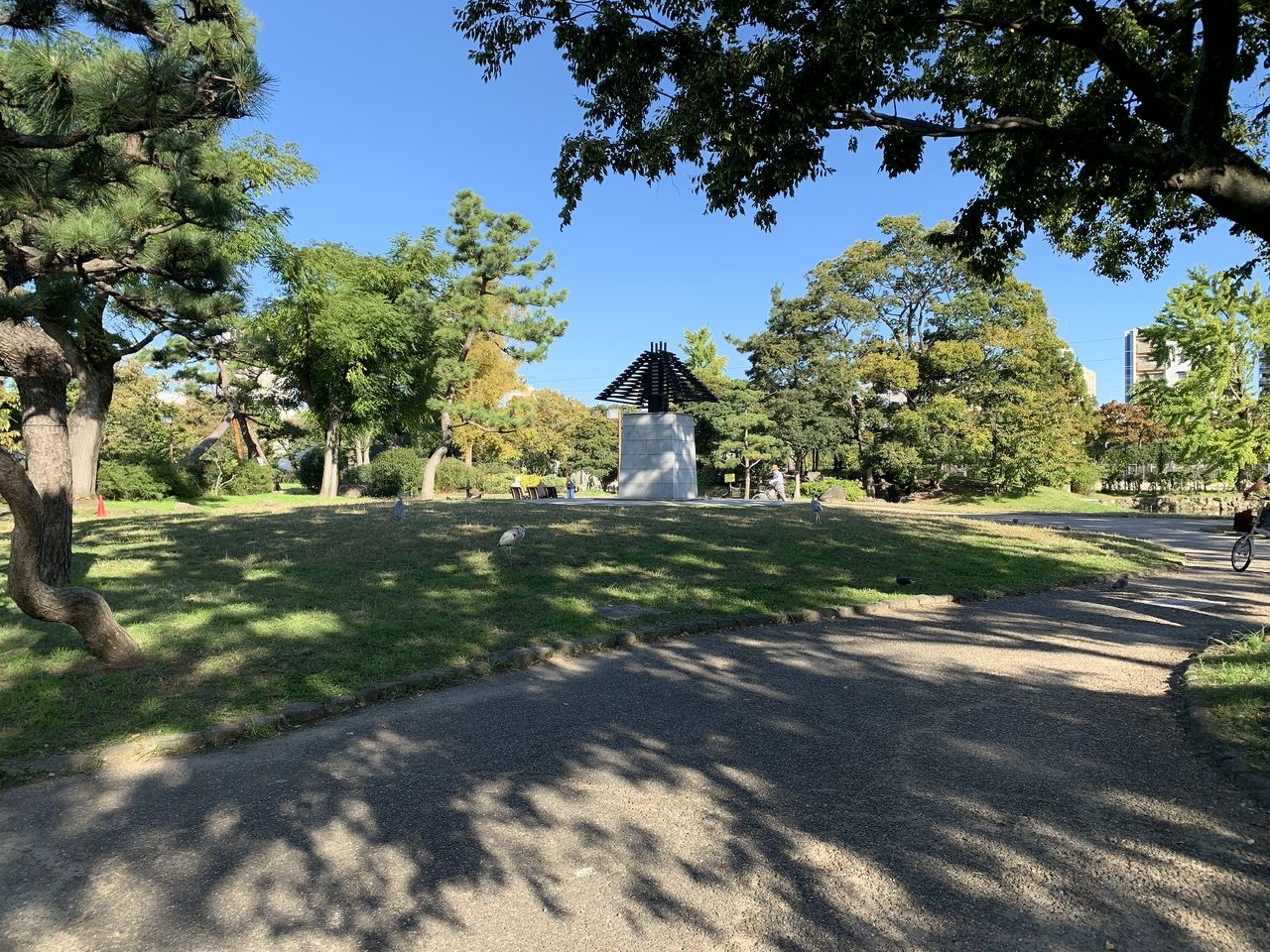 秋晴れの住吉公園